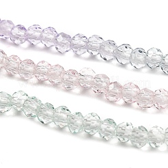 Transparent Painted Glass Beads Strands&nbsp;LS-DGLA-A034-T1mm-A23