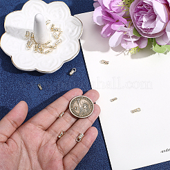 30Pcs 3 Styles Brass Cord Ends&nbsp;KK-BBC0026-08G