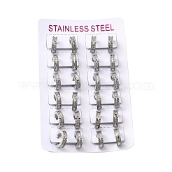 304 Stainless Steel Hoop Earrings&nbsp;EJEW-L302-03C-P