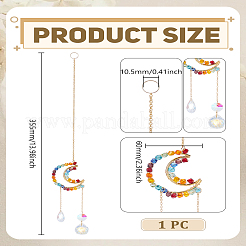 Glass Hanging Suncatchers&nbsp;AJEW-WH0270-714A