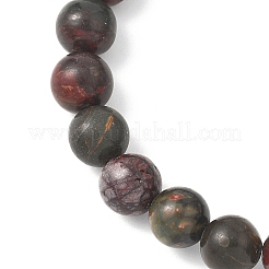 Round Natural Picasso Jasper Beaded Stretch Bracelets&nbsp;BJEW-JB12637