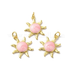 Rack Plating Brass Enamel Pendants&nbsp;KK-D074-05G