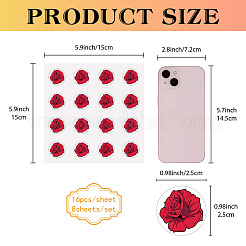 8 Sheets Plastic Waterproof Self-Adhesive Picture Stickers&nbsp;DIY-WH0428-039