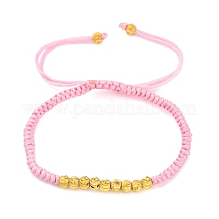 Polyester Cord Braided Bead Bracelets for Women&nbsp;BJEW-L698-01G-12