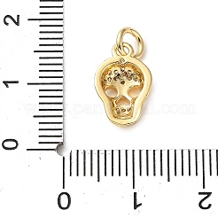 Brass Micro Pave Cubic Zirconia Charms&nbsp;LS-KK-I383-08G-04