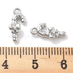 Micro Pave Clear Cubic Zirconia Pendants&nbsp;KK-M102-04P