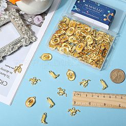 90Pcs 3 Style Tibetan Style Alloy Pendants&nbsp;FIND-SC0005-88G