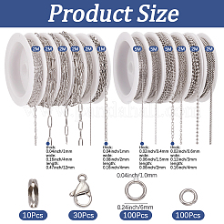 32M 12 Styles 304 Stainless Steel Cable Chains&nbsp;CHS-SP0001-05