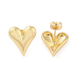 Rack Plating Brass Stud Earrings for Women&nbsp;EJEW-G394-23G