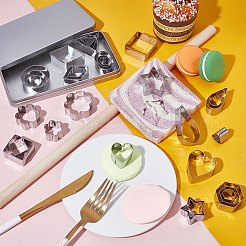 30Pcs 10 Styles Stainless Steel Cookie Cutters&nbsp;DIY-WH0591-098