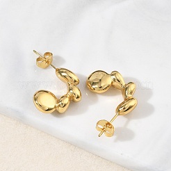 304 Stainless Steel Stud Earrings for Women&nbsp;EJEW-K333-37G