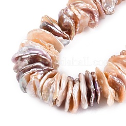 Natural Baroque Keshi Pearl Beads Strands&nbsp;PEAR-S020-R07B