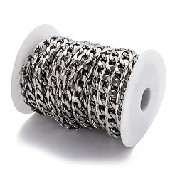 Tarnish Resistant 304 Stainless Steel Cuban Link Chain&nbsp;STAS-B019-01P