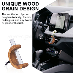3Pcs 3 Colors Wood Car Air Vent Clips&nbsp;AJEW-DC0003-59