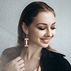 9 Pairs 9 Colors Imitation Leather Dangle Earrings with Iron Pins&nbsp;EJEW-FI0002-14