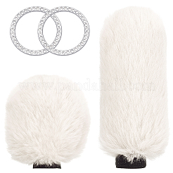 Plush Car Gear & Handbrake Cover Sets&nbsp;AJEW-CL0003-59B