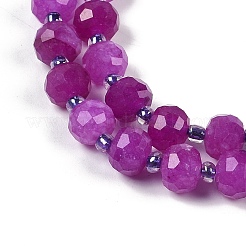 Natural Dyed White Jade Beads Strands&nbsp;G-H057-A20-03