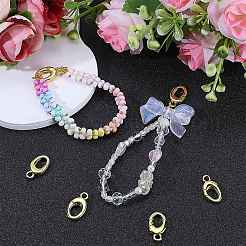 6Pcs Brass Spring Gate Rings&nbsp;FIND-SC0010-92