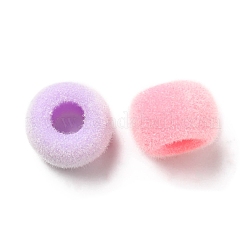 Flocky Acrylic European Beads&nbsp;OACR-E020-06