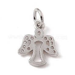Brass Micro Pave Cubic Zirconia Charms&nbsp;ZIRC-F132-03P