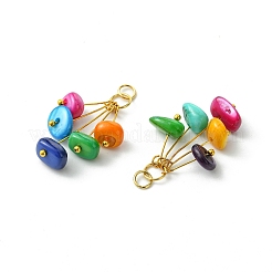 Dyed Natural Freshwater Shell Pendants&nbsp;PALLOY-JF05535
