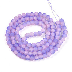 Crackle Glass Beads Strands&nbsp;GLAA-N009-8mm-08
