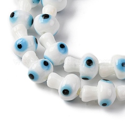 Handmade Evil Eye Lampwork Beads Strands&nbsp;LAMP-S069-01A-04