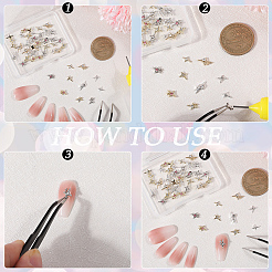 Star Alloy Rhinestone Cabochons&nbsp;MRMJ-CP0001-43C