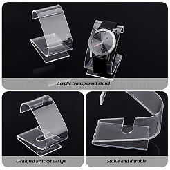 Acrylic Watch Display Stands&nbsp;ODIS-WH0086-130