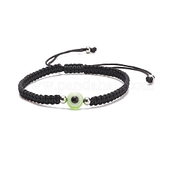 Resin Evil Eye Braided Bead Bracelet&nbsp;BJEW-JB08426-02