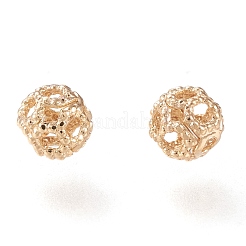 Hollow Brass Spacer Beads&nbsp;KK-H101-02LG