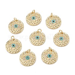 Brass Micro Pave Clear Cubic Zirconia Pendants&nbsp;X-ZIRC-A020-01G