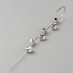 Platinum Brass Ear Wrap Crawler Hook Earrings for Women&nbsp;EJEW-WH0019-58C