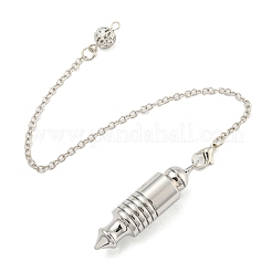 Rack Plating Brass Pointed Dowsing Pendulums&nbsp;AJEW-B106-03