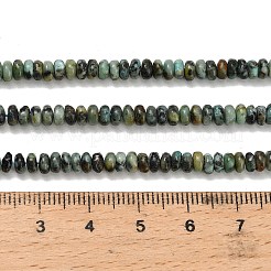Natural African Turquoise(Jasper) Beads Strands&nbsp;G-L635-A40-4x2mm
