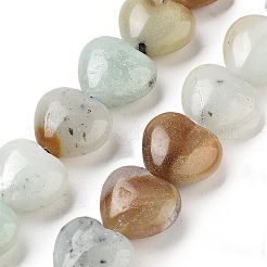Natural Flower Amazonite Beads Strands&nbsp;G-B022-29C