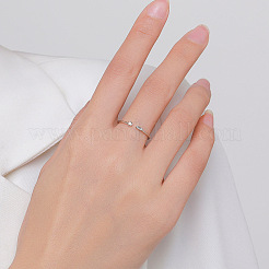 925 Sterling Silver Micro Pave Clear Cubic Zirconia Cuff Rings&nbsp;FS-WG121B4-01