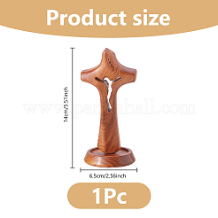 Wood Cross Display Decorations&nbsp;DJEW-WH0042-119