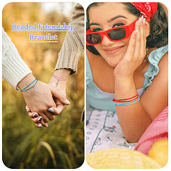 60Pcs 15 Colors Waxed Ployester Braided Cord Bracelets Set&nbsp;BJEW-TAC0013