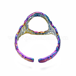 Open Oval Cuff Rings&nbsp;RJEW-N038-001