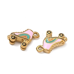 304 Stainless Steel Enamel Pendants&nbsp;STAS-F347-02G