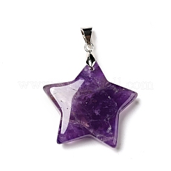 Natural Amethyst Pendants&nbsp;G-I319-04P-05