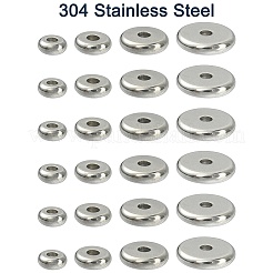 80Pcs 4 Style 304 Stainless Steel Beads&nbsp;STAS-YW0001-85