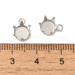 304 Stainless Steel Charms Rhinestone Claw Settings&nbsp;STAS-U0025-02C-P