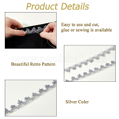 Nylon & Gold Metallic Lace Trim&nbsp;OCOR-WH0070-225B