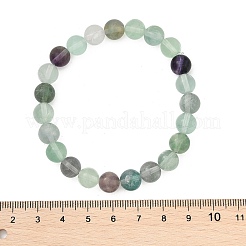 Natural Fluorite Stretch Bracelets&nbsp;BJEW-E373-8mm-10