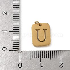 304 Stainless Steel Charms&nbsp;STAS-R001-01G-U