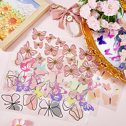 8Pcs 8 Styles UV Plastic Cup Wrap Transfer Stickers&nbsp;DIY-SP0002-29C
