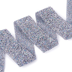 Glitter Resin Hotfix Rhinestone(Hot Melt Adhesive On The Back)&nbsp;OCOR-TA0002-02-40mm