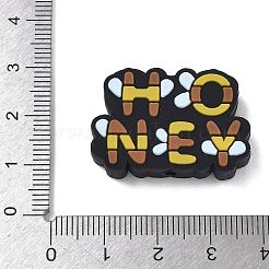 Bees Themed Food Grade Eco-Friendly Silicone Focal Beads&nbsp;SIL-L008-02C